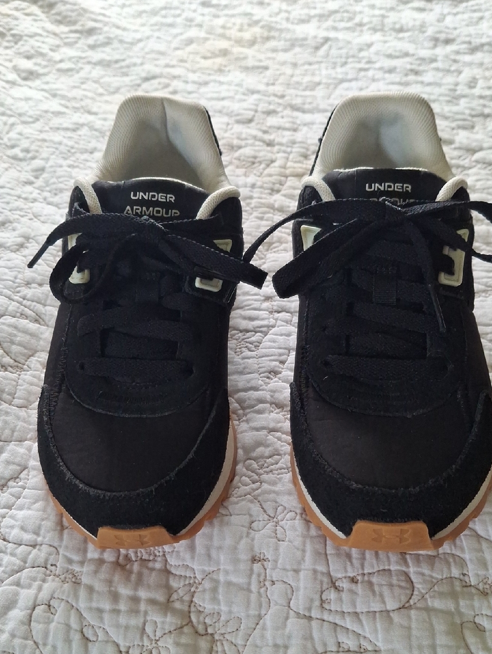 Under Armour Black Sneakers with Gum Soles